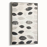 Modern Electric Leaf Art - Monochrome Abstract Botanical Wall Decor