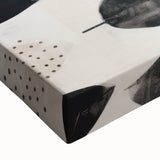 Modern Electric Leaf Art - Monochrome Abstract Botanical Wall Decor