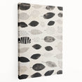 Modern Electric Leaf Art - Monochrome Abstract Botanical Wall Decor