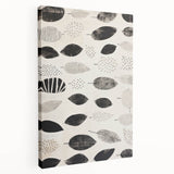 Modern Electric Leaf Art - Monochrome Abstract Botanical Wall Decor