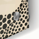 Modern Electric Geometric Art - Abstract Monochrome Circle Wall Decor