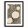 Modern Electric Geometric Art - Abstract Monochrome Circle Wall Decor