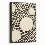 Modern Electric Geometric Art - Abstract Monochrome Circle Wall Decor