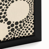 Modern Electric Geometric Art - Abstract Monochrome Circle Wall Decor