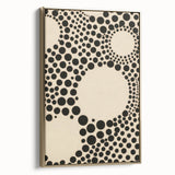 Modern Electric Geometric Art - Abstract Monochrome Circle Wall Decor