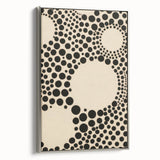 Modern Electric Geometric Art - Abstract Monochrome Circle Wall Decor