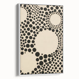 Modern Electric Geometric Art - Abstract Monochrome Circle Wall Decor