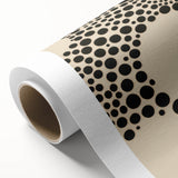 Modern Electric Geometric Art - Abstract Monochrome Circle Wall Decor