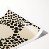 Modern Electric Geometric Art - Abstract Monochrome Circle Wall Decor