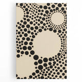 Modern Electric Geometric Art - Abstract Monochrome Circle Wall Decor