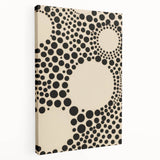 Modern Electric Geometric Art - Abstract Monochrome Circle Wall Decor