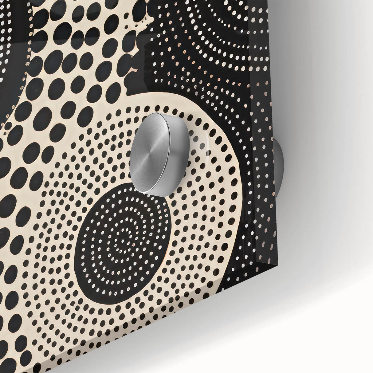 Abstract Electric Circle Art - Modern Monochrome Geometric Wall Decor