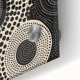 Abstract Electric Circle Art - Modern Monochrome Geometric Wall Decor