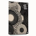 Abstract Electric Circle Art - Modern Monochrome Geometric Wall Decor