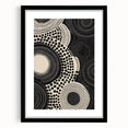 Abstract Electric Circle Art - Modern Monochrome Geometric Wall Decor