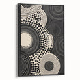 Abstract Electric Circle Art - Modern Monochrome Geometric Wall Decor