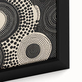 Abstract Electric Circle Art - Modern Monochrome Geometric Wall Decor