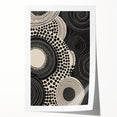 Abstract Electric Circle Art - Modern Monochrome Geometric Wall Decor