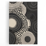 Abstract Electric Circle Art - Modern Monochrome Geometric Wall Decor