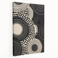 Abstract Electric Circle Art - Modern Monochrome Geometric Wall Decor