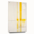 Modern Electric Abstract Lines - Minimalist Yellow Geometric Wall Decor