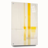 Modern Electric Abstract Lines - Minimalist Yellow Geometric Wall Decor