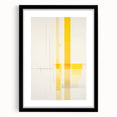 Modern Electric Abstract Lines - Minimalist Yellow Geometric Wall Decor