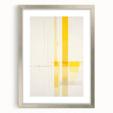 Modern Electric Abstract Lines - Minimalist Yellow Geometric Wall Decor