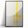 Modern Electric Abstract Lines - Minimalist Yellow Geometric Wall Decor