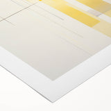 Modern Electric Abstract Lines - Minimalist Yellow Geometric Wall Decor