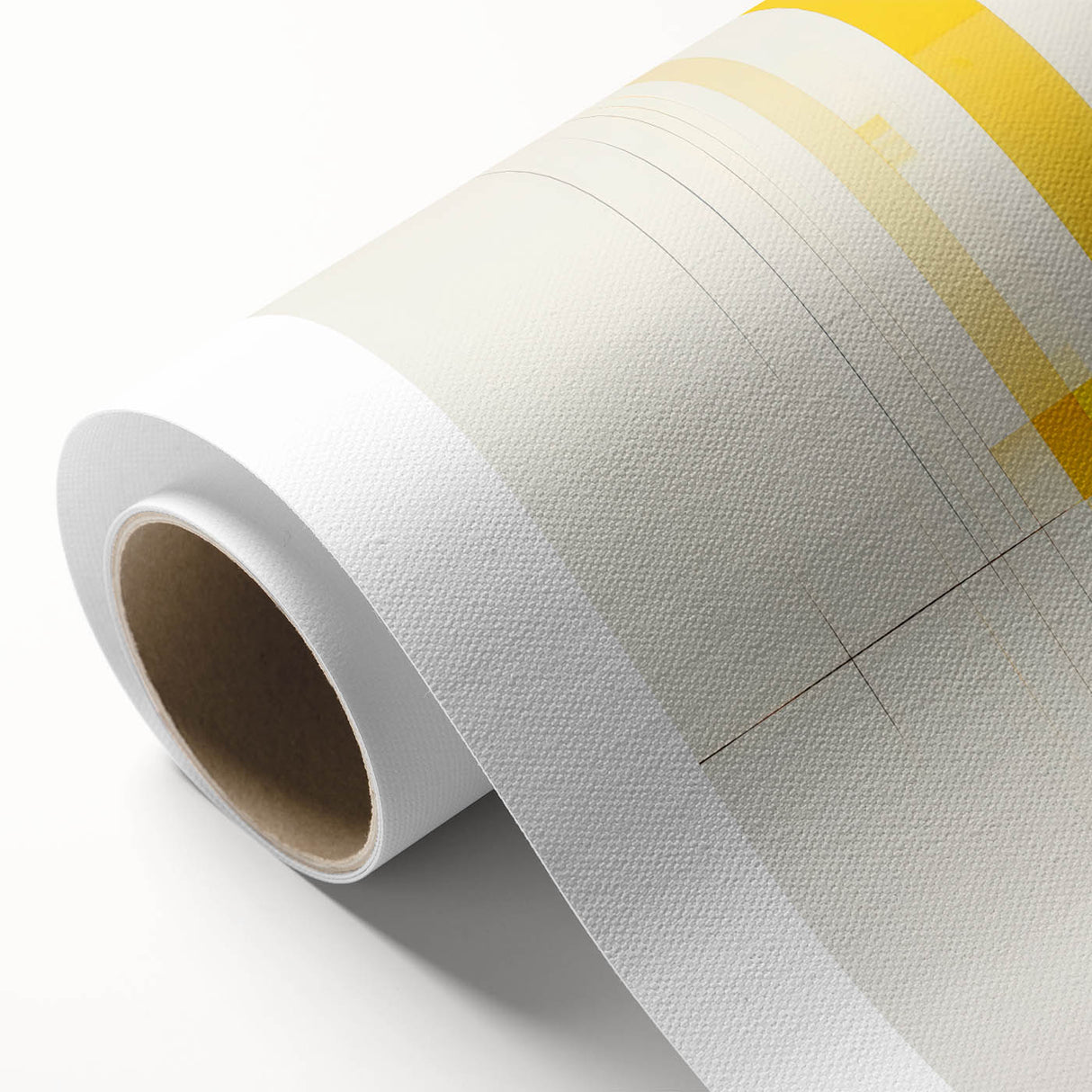 Modern Electric Abstract Lines - Minimalist Yellow Geometric Wall Decor