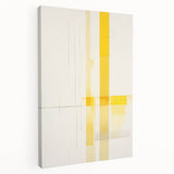 Modern Electric Abstract Lines - Minimalist Yellow Geometric Wall Decor