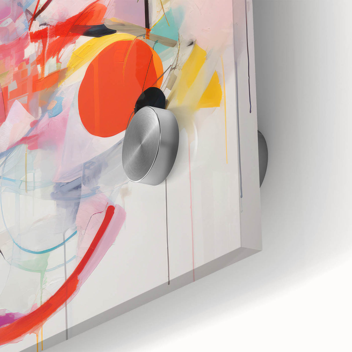 Vibrant Electric Abstract Art - Dynamic Colorful Geometric Wall Decor