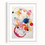 Vibrant Electric Abstract Art - Dynamic Colorful Geometric Wall Decor