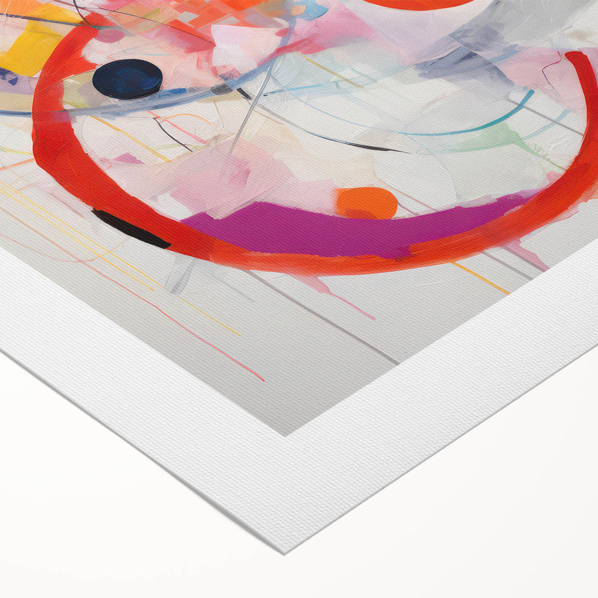 Vibrant Electric Abstract Art - Dynamic Colorful Geometric Wall Decor