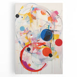 Vibrant Electric Abstract Art - Dynamic Colorful Geometric Wall Decor