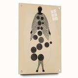 Abstract Monochrome Electric Art - Geometric Silhouette Wall Decor