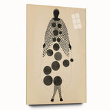 Abstract Monochrome Electric Art - Geometric Silhouette Wall Decor