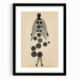 Abstract Monochrome Electric Art - Geometric Silhouette Wall Decor