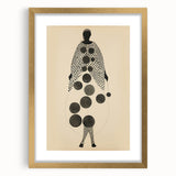 Abstract Monochrome Electric Art - Geometric Silhouette Wall Decor