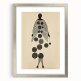 Abstract Monochrome Electric Art - Geometric Silhouette Wall Decor