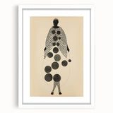 Abstract Monochrome Electric Art - Geometric Silhouette Wall Decor