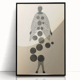 Abstract Monochrome Electric Art - Geometric Silhouette Wall Decor