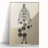 Abstract Monochrome Electric Art - Geometric Silhouette Wall Decor