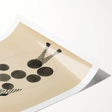 Abstract Monochrome Electric Art - Geometric Silhouette Wall Decor