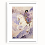 Elegant Electric Rider Art – Vibrant Modern Electric Wall Canvas Decor