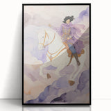 Elegant Electric Rider Art – Vibrant Modern Electric Wall Canvas Decor