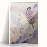 Elegant Electric Rider Art – Vibrant Modern Electric Wall Canvas Decor