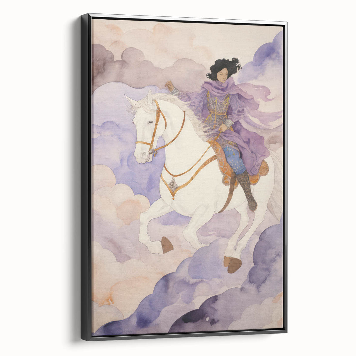 Elegant Electric Rider Art – Vibrant Modern Electric Wall Canvas Decor