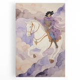 Elegant Electric Rider Art – Vibrant Modern Electric Wall Canvas Decor